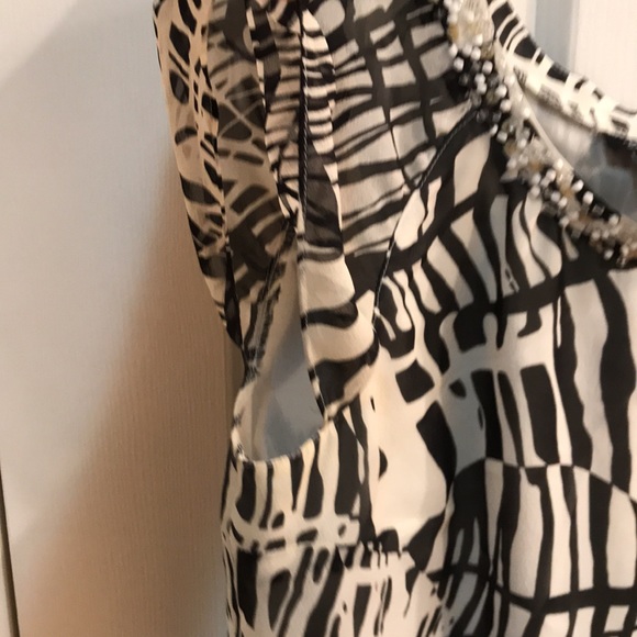🌸NEW🌸 Bob Mackie Vintage Zebra Silk Top - Picture 8 of 15